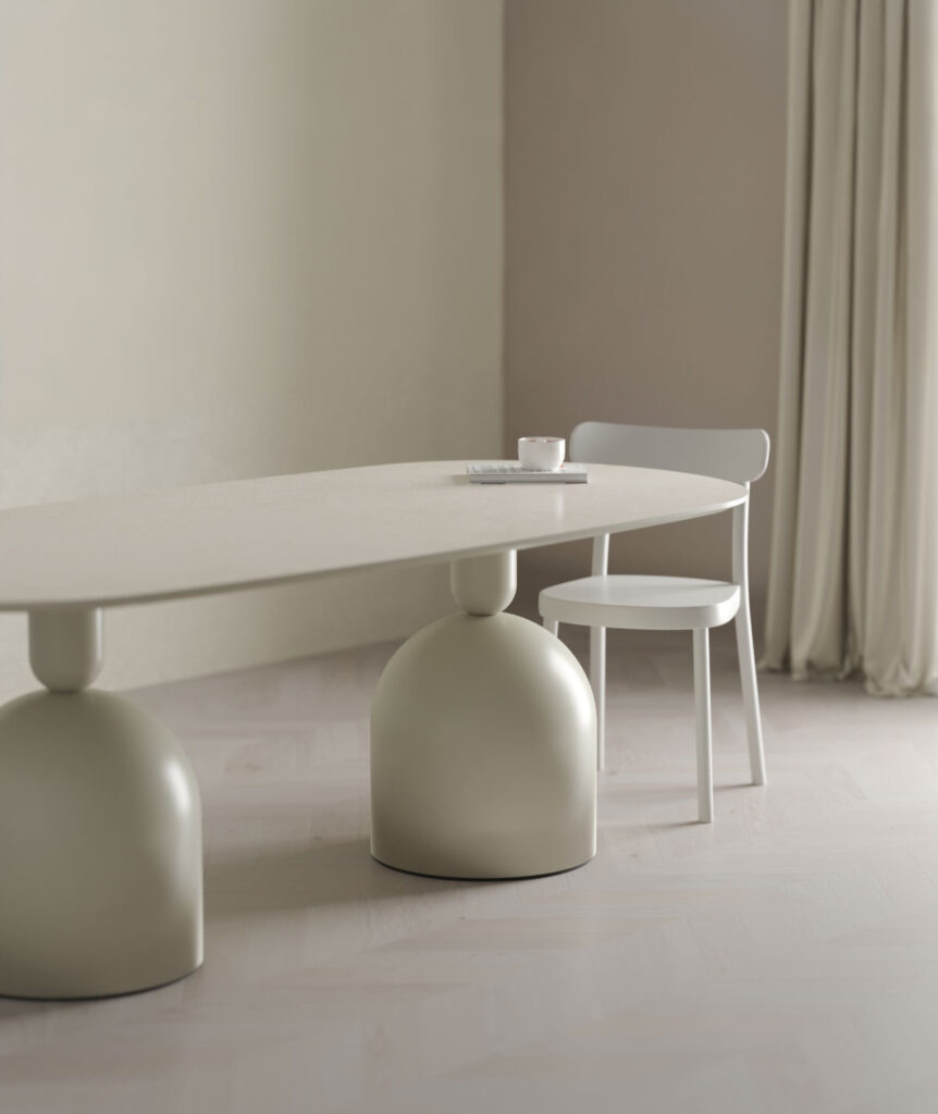 globe_ivory_2100_studio1 글로브 2100 세라믹 식탁 / 아이보리